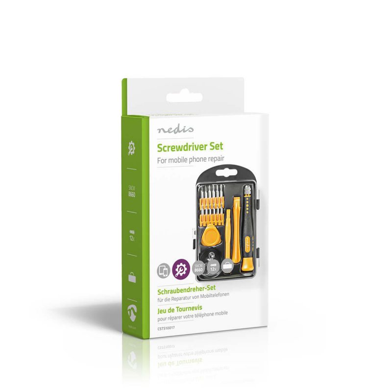Kit de Tournevis de précision Nedis compatible 17 pièces