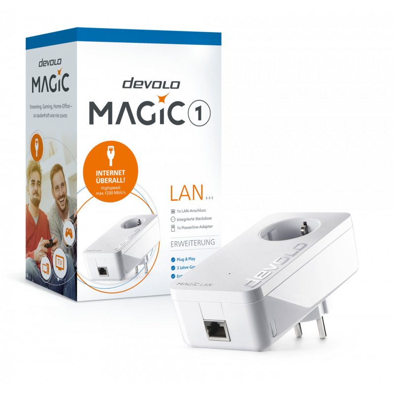 Devolo Magic 1 LAN 1200 Mbit/s Ethernet LAN White 2 pc(s)
