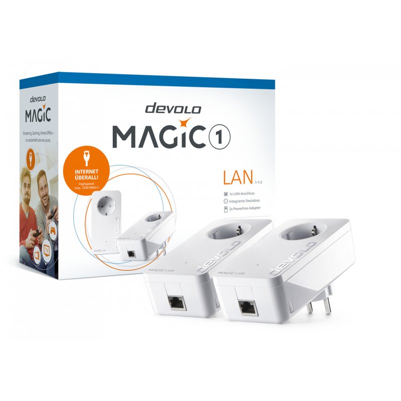 Devolo Magic 1 Lan Starter Kit 1-1-2 1200 Mbit/s Ethernet LAN White 2 pc(s)