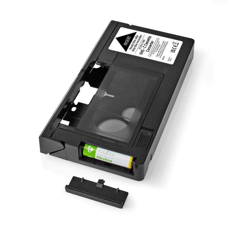 Convertisseur VHS-C à VHS Nedis compatible VCON110BK (Noir)