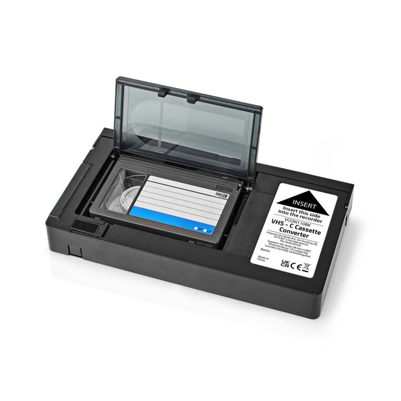 Nedis VCON110BK pièce de rechange d’équipements AV Adaptateur pour cassette vidéo compacte