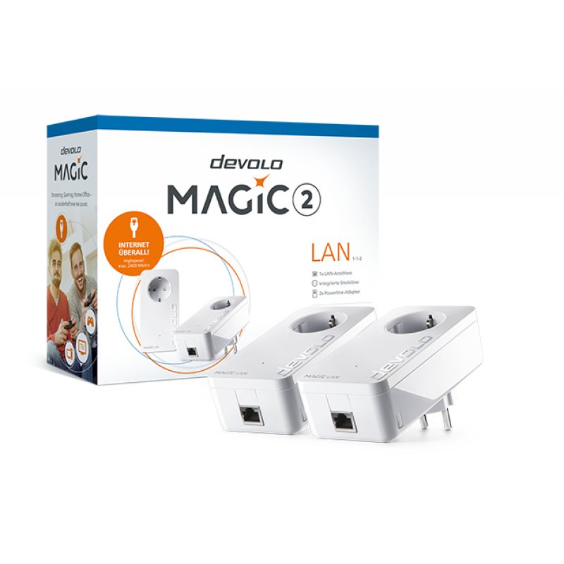 Devolo Magic 2 LAN 2400 Mbit/s Ethernet LAN White 2 pc(s)
