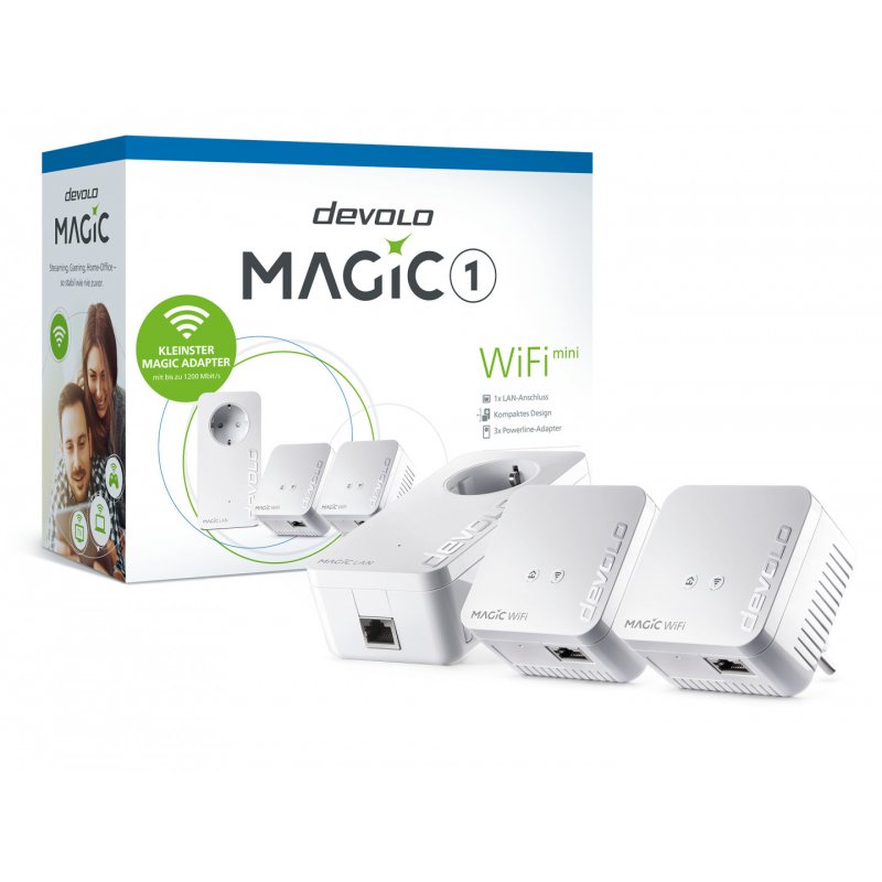 Devolo Magic 1 WiFi mini Network Kit 1200 Mbit/s Ethernet LAN Wi-Fi White