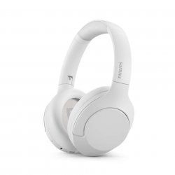 Philips compatible  Audio - TAH8506BK ANC Over Ear Bluetooth Headphones - White