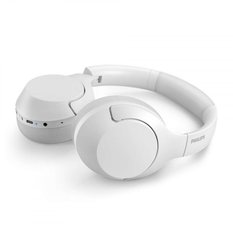Philips compatible  Audio - TAH8506BK ANC Over Ear Bluetooth Headphones - White