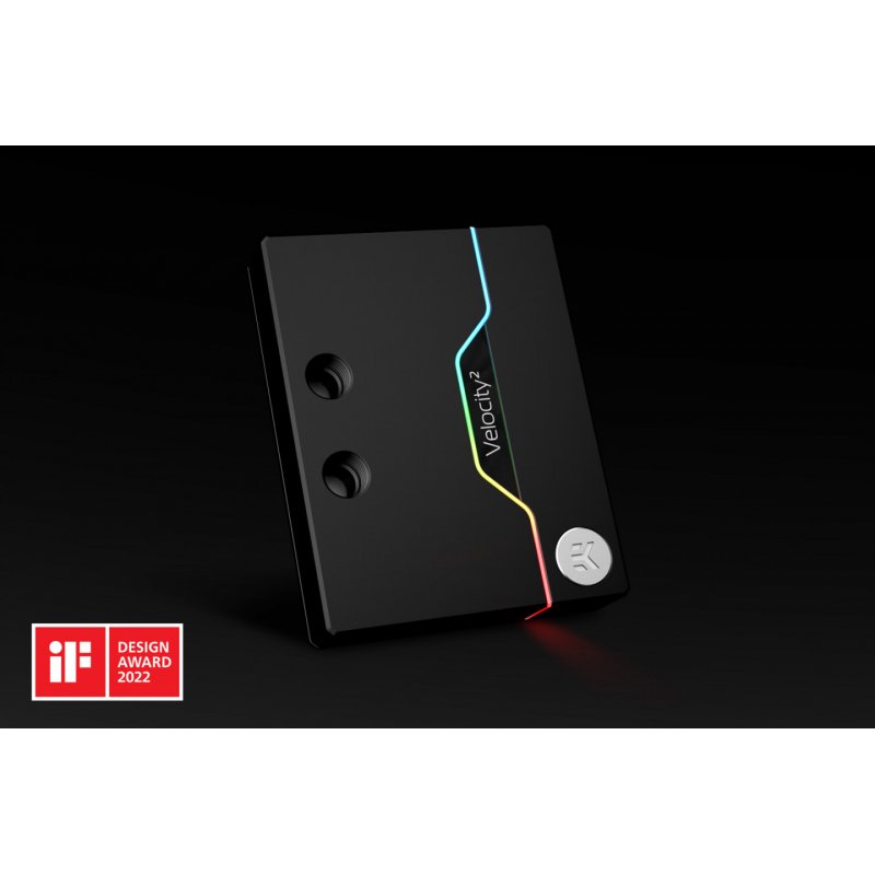 EK Water Blocks compatible EK-Quantum Velocity² D-RGB - AM4 Nickel + Acetal