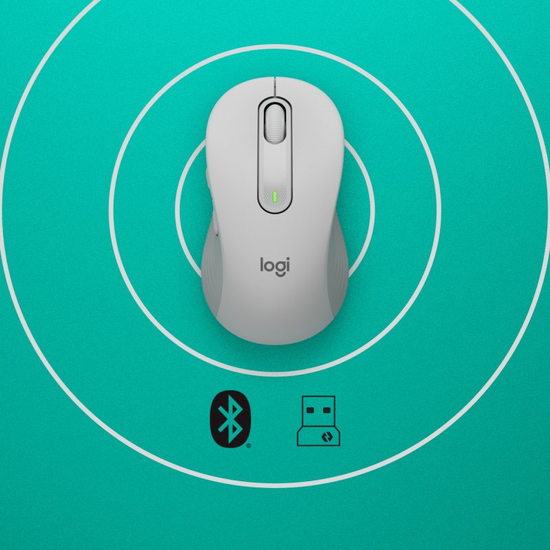 SIGNATURE M650 L WRLS MOUSE - OFF-WHITE