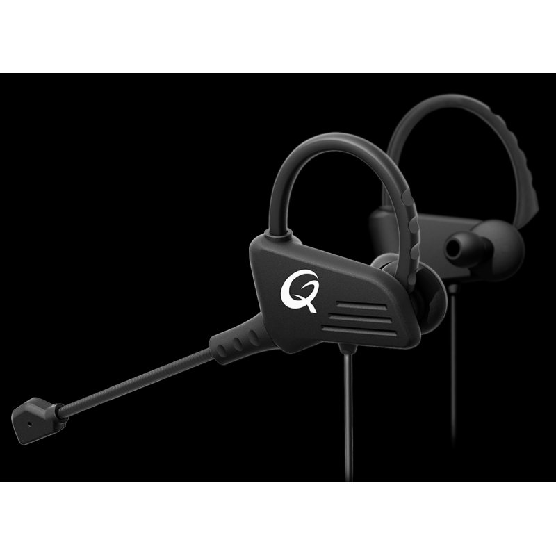 QPAD QH5 écouteur/casque Avec fil Crochets auriculaires, Ecouteurs Jouer Noir
