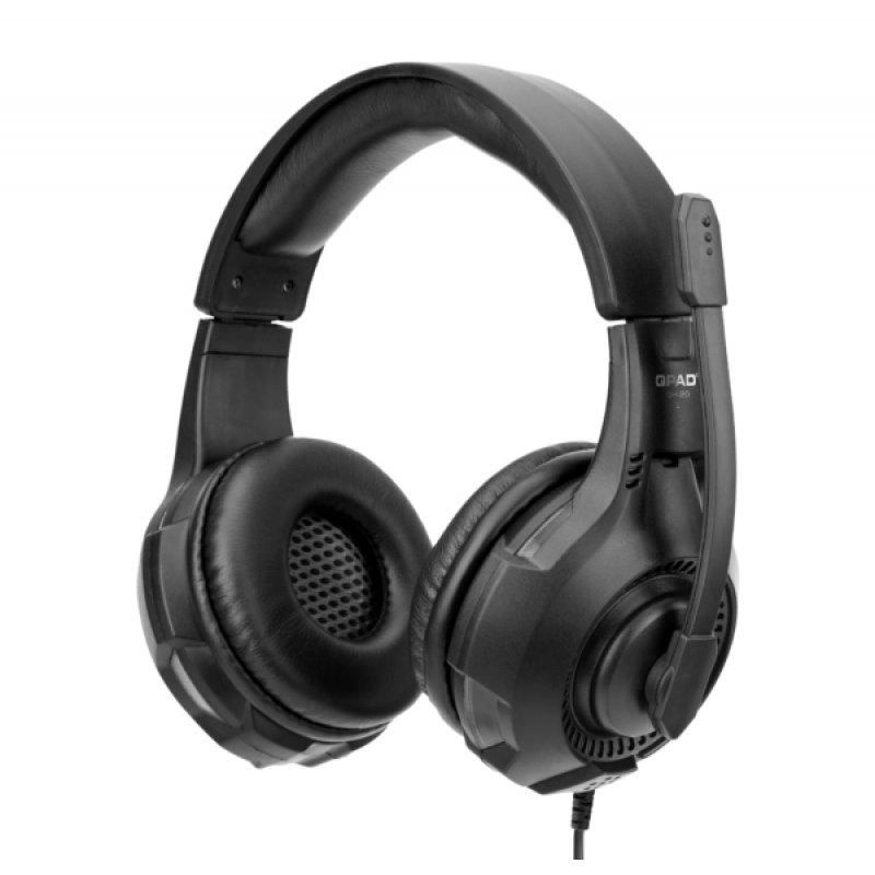 QPAD QH-20 Casque Avec fil Arceau Jouer USB Type-A Noir