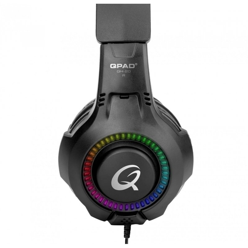 QPAD QH-20 Casque Avec fil Arceau Jouer USB Type-A Noir