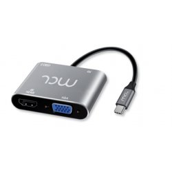 MCL MD1B99AU3CHVUDP notebook dock/port replicator Wired USB 3.2 Gen 1 (3.1 Gen 1) Type-C Silver
