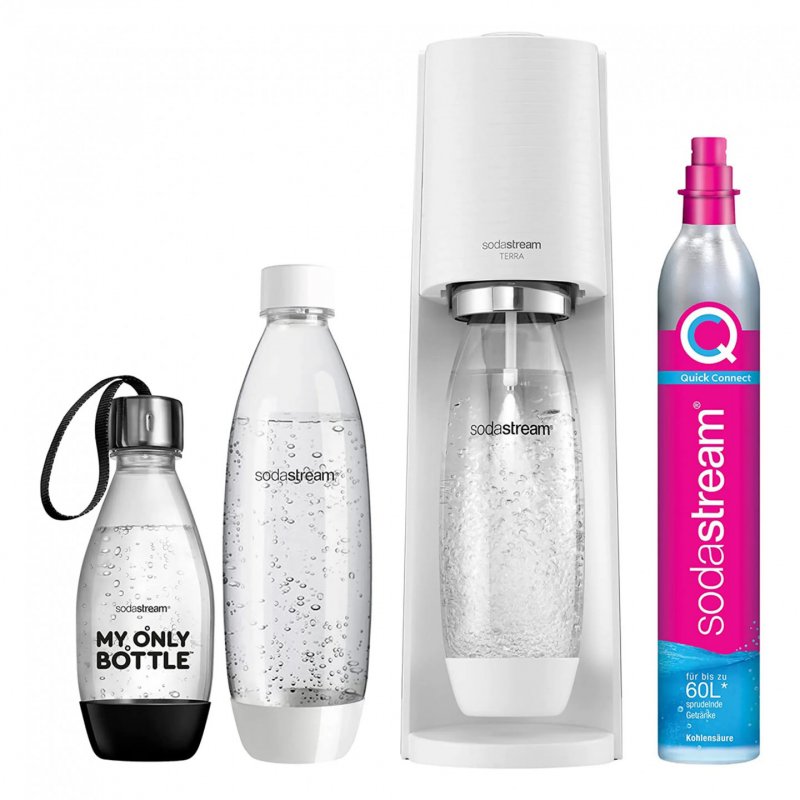 SodaStream Terra Metal, Plastic White
