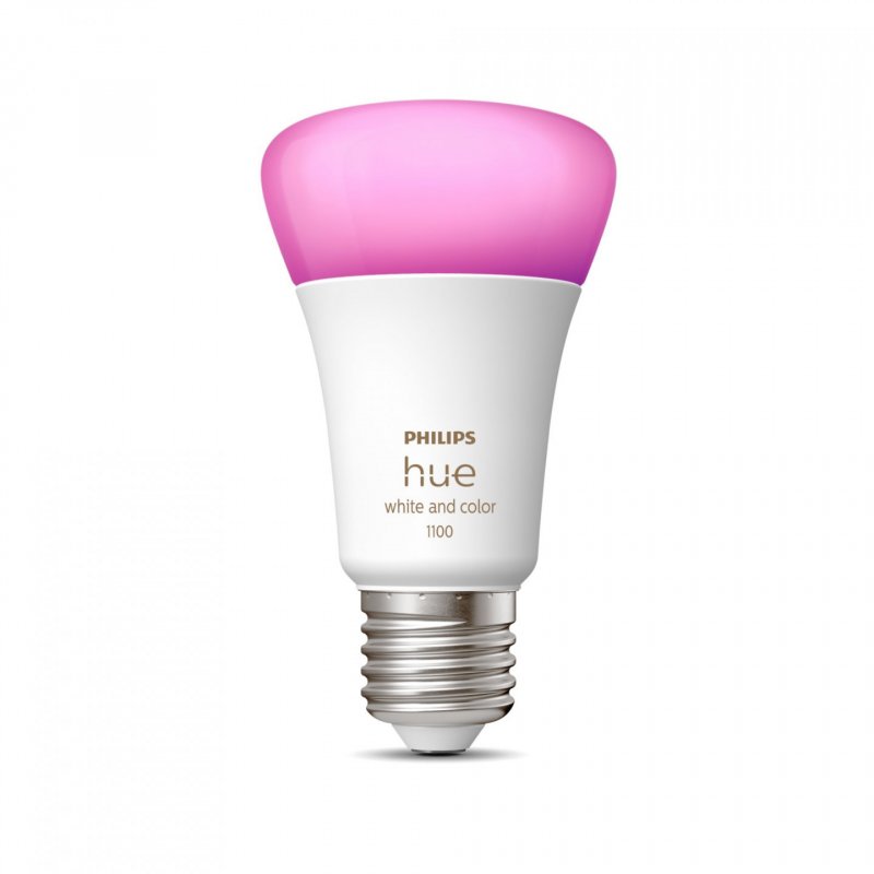 Philips compatible Hue -   E27 1100 Lumen  Single Pack - White & Color Ambiance