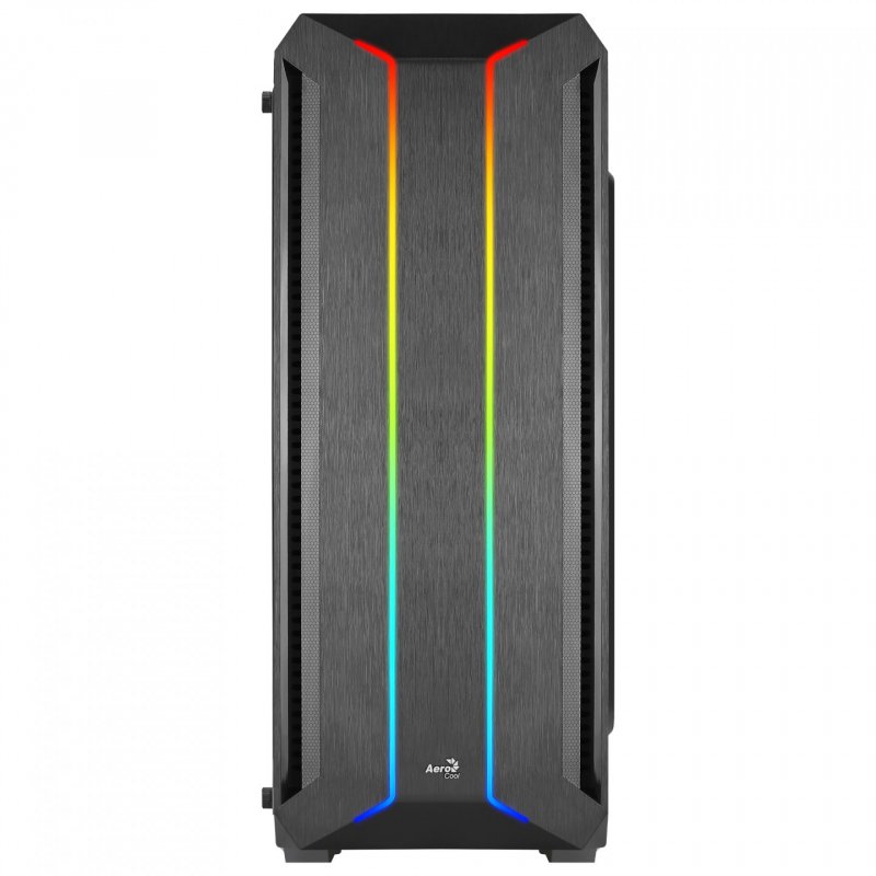 Aerocool SKYLINEV2BK PC ATX Case Dual Front Panel LED ARGB Fan ARGB 12cm Black