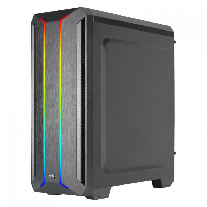 Aerocool SKYLINEV2BK PC ATX Case Dual Front Panel LED ARGB Fan ARGB 12cm Black