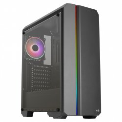 Aerocool GENESISV2BK PC ATX Case Front Panel LED ARGB Fan ARGB 12cm Black
