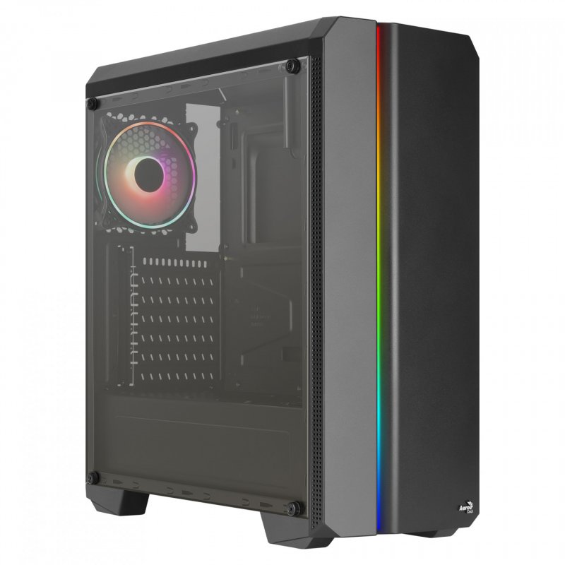 Aerocool GENESISV2BK PC ATX Case Front Panel LED ARGB Fan ARGB 12cm Black