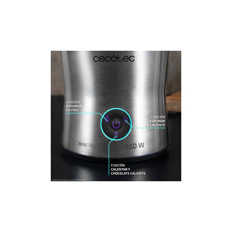 Cecotec 01518 mousseur à lait Mousseur à lait automatique Argent