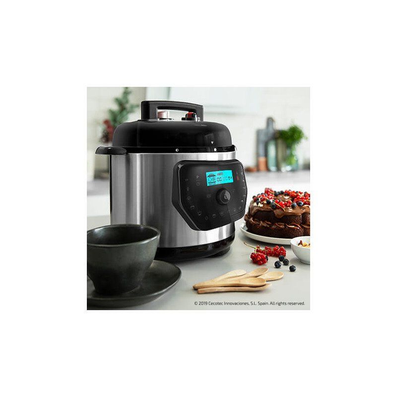 Cecotec Olla GM H Deluxe 6 L Black, Stainless steel