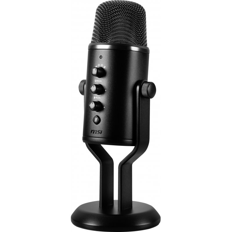 MSI IMMERSE GV60 STREAMING MIC 'USB Type-C Interface and 3.5mm Aux, For Professional applications with Intuituve control