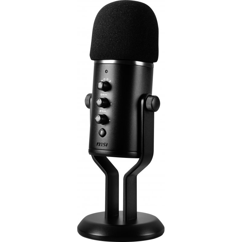 MSI IMMERSE GV60 STREAMING MIC 'USB Type-C Interface and 3.5mm Aux, For Professional applications with Intuituve control