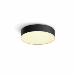 Philips compatible Hue - Enrave Ceiling Lamp Small 26,1 cm - White Ambiance Black