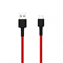 Cable Xiaomi compatible USB type A - C M/M 1m (Noir/Rouge)