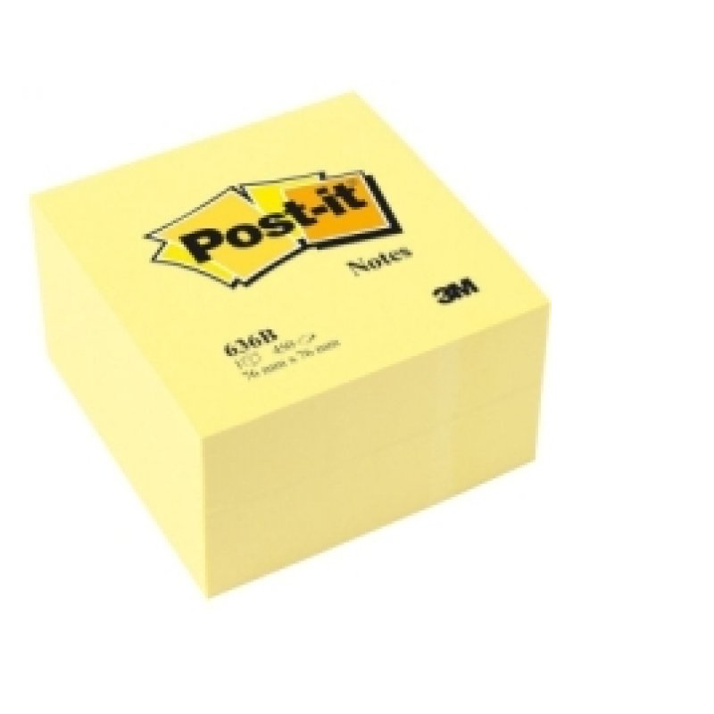 Post-It 636-B note paper Square Yellow 450 sheets Self-adhesive