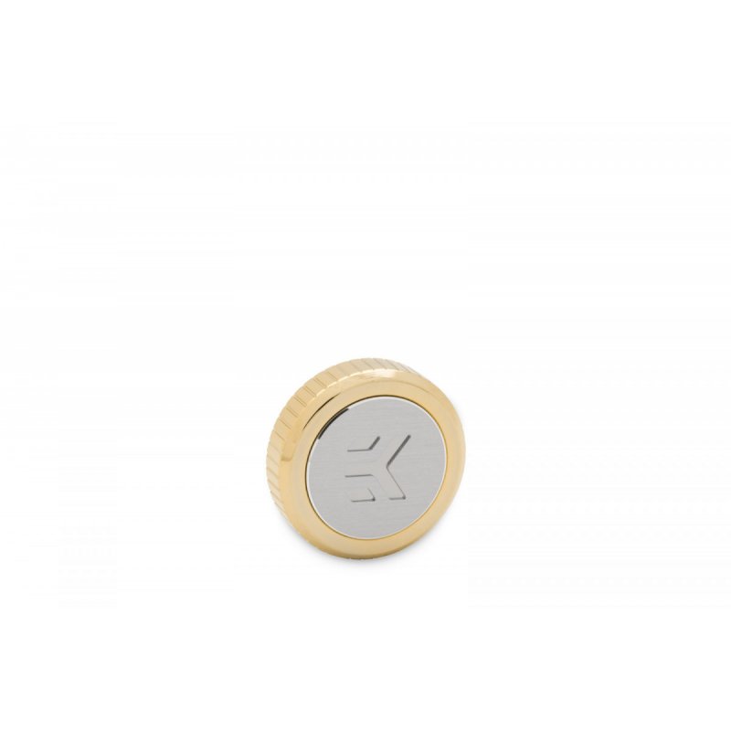 EK Water Blocks compatible EK-Quantum Torque Verschlussstopfen G1/4 Zoll - mit EKWB Logo, gold