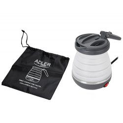 Adler AD 1279 bouilloire 0,6 L 750 W Noir, Blanc