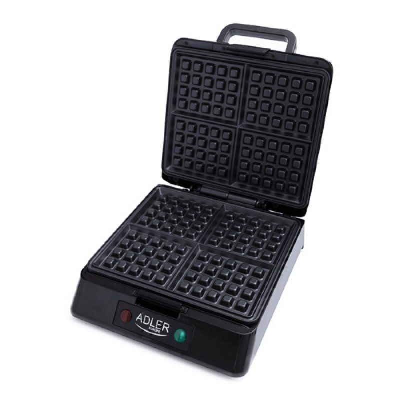 Adler AD 3036 moule à gauffres 4 gauffre(s) 1500 W Noir, Gris
