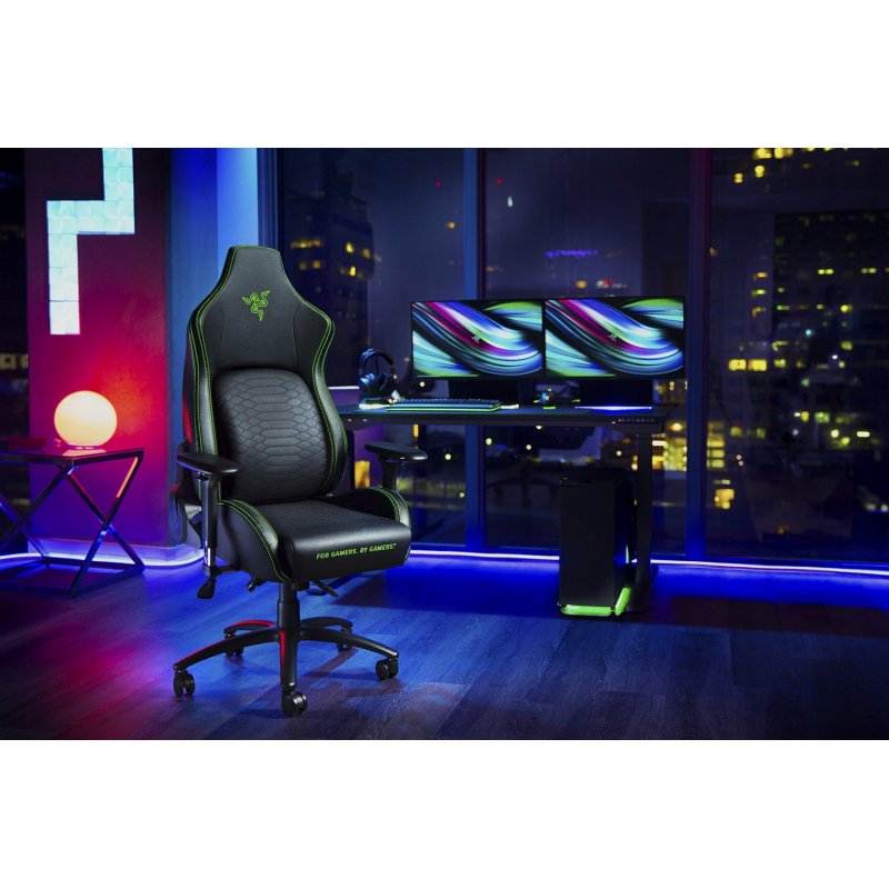 Razer Iskur Gaming-Stuhl XL - PVC-Leder, grün