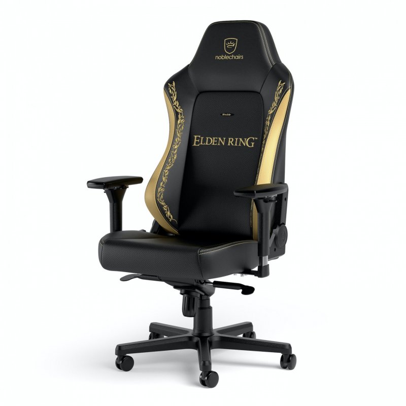 noblechairs NBL-HRO-PU-ERE video game chair PC gaming chair Padded seat Black, Gold