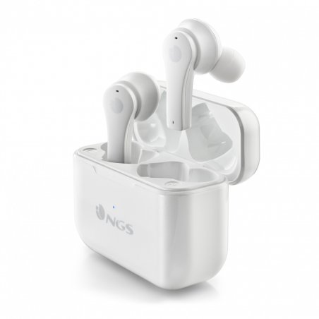Ecouteurs intra-auriculaires avec micro Bluetooth NGS Artica Bloom (Blanc)