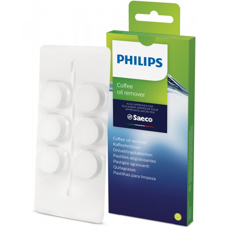 Lot de 6 Pastilles dégraissantes Philips CA6704 pour machines à café