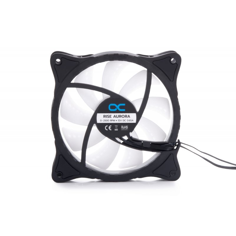 Alphacool Rise Aurora Boitier PC Ventilateur 12 cm Noir, Translucide 1 pièce(s)