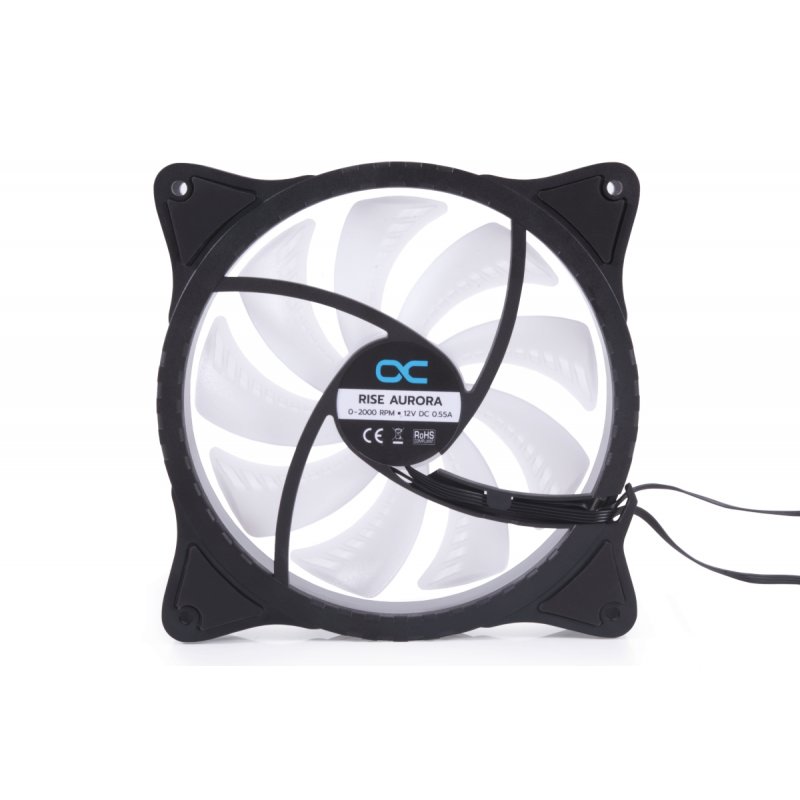 Alphacool Rise Aurora PWM-Lüfter - 140mm, schwarz
