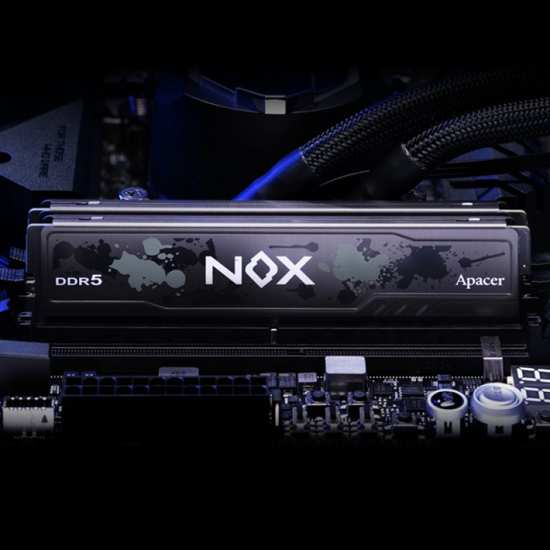 Barrette mémoire 16Go DIMM DDR5 Apacer Nox PC5-41600 (5200 MHz) (Noir)