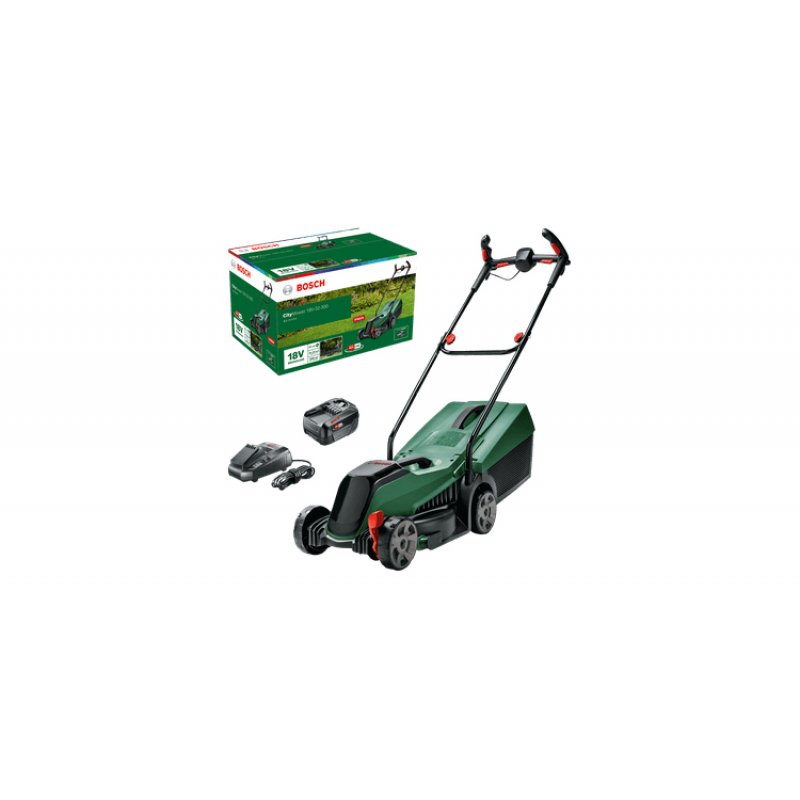 Bosch CityMower tondeuse à gazon Tondeuse à gazon poussée Batterie Noir, Vert