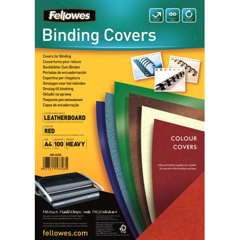 Fellowes Delta A4 Paper Red 100 pc(s)