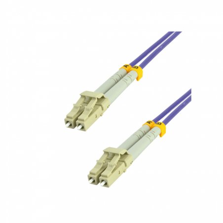 MCL FJOM4/LCLC-0.5M fibre optic cable LC OM4 Violet