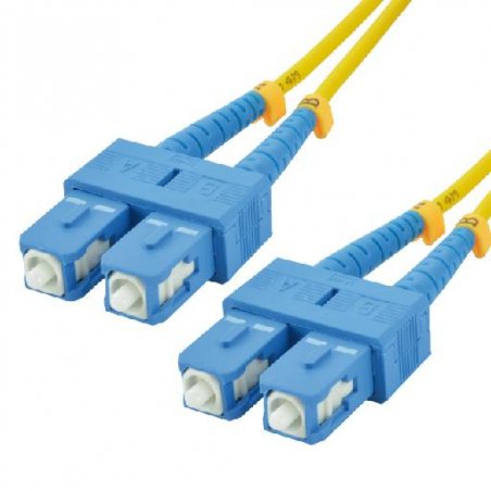 MCL FJOS2/SCSC-5M câble de fibre optique SC OS2 Jaune