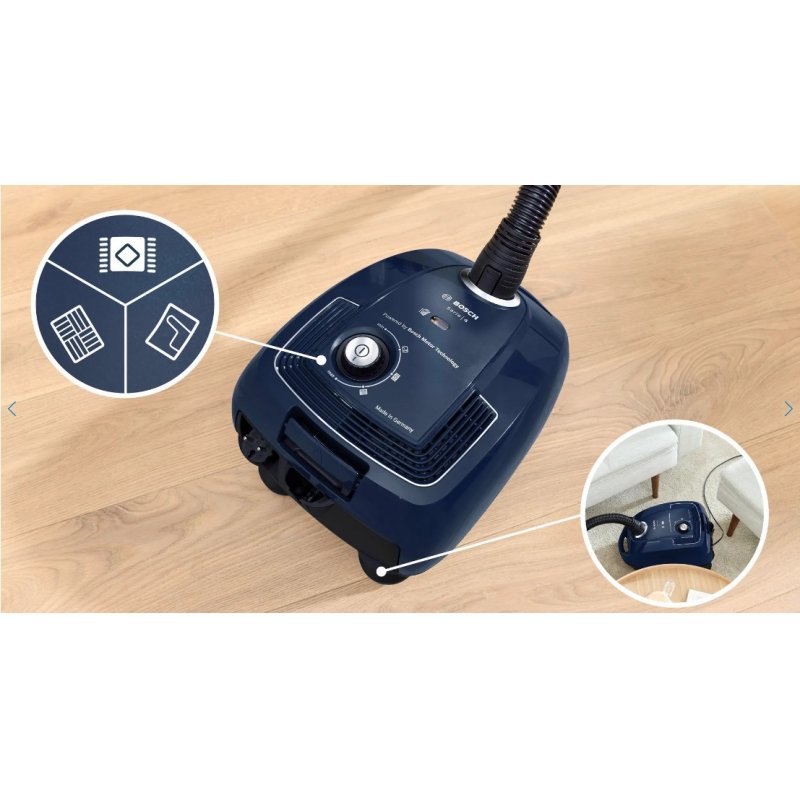 Bosch Serie 4 BGD38BU2 Aspirateur 4 L Aspirateur sans sac Sec 600 W Sac à poussière