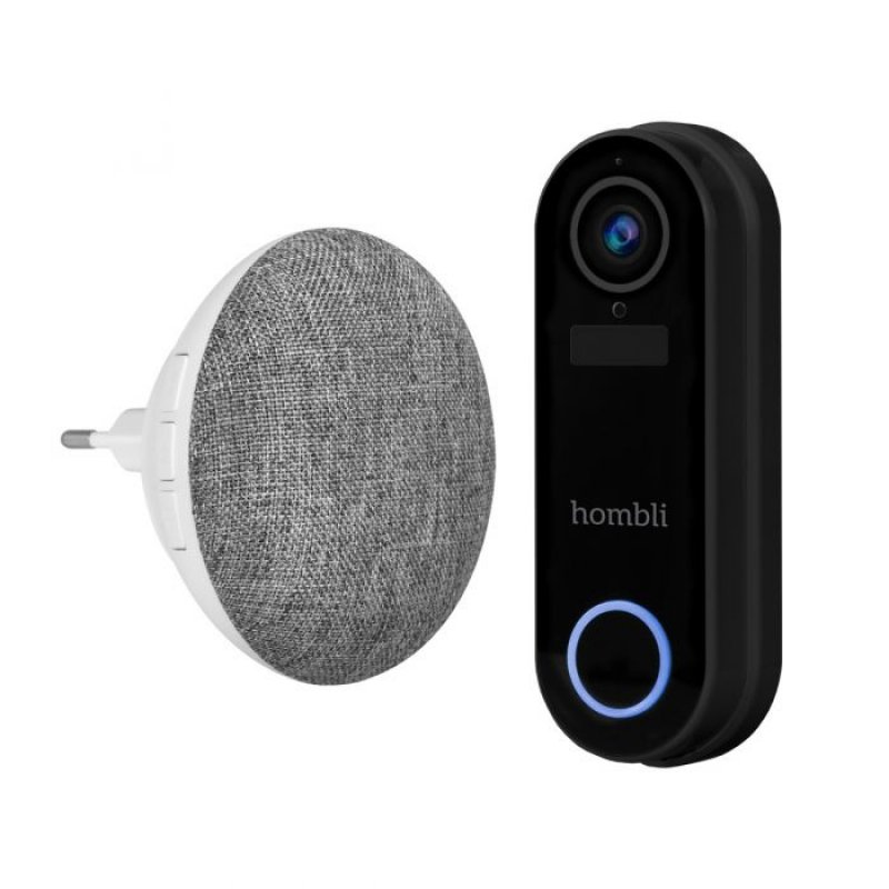 Hombli Smart Doorbell Pack Noir, Blanc