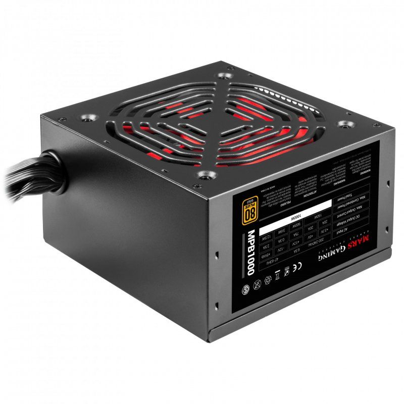 Mars Gaming MPB1000 PC Power Supply 1000W 80 Plus Gold ATX