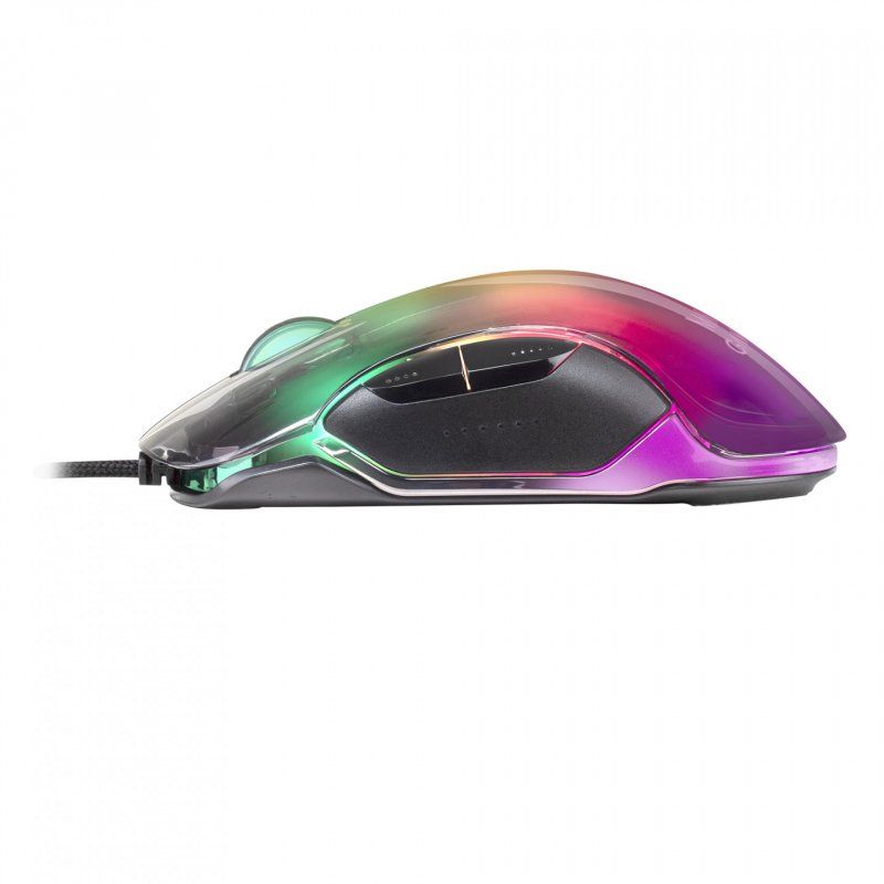Mars Gaming MMGLOW Gaming Mouse RGB Chroma-Glow Mirror Finish 12800 DPI Black