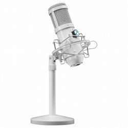 Microphone sur pied Mars Gaming MMICX Pro Studio (Blanc)