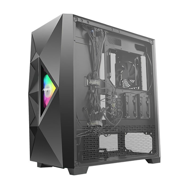 Boitier Moyen Tour ATX Antec Dark Fleet DF800 Flux RGB avec panneau vitré (Noir)