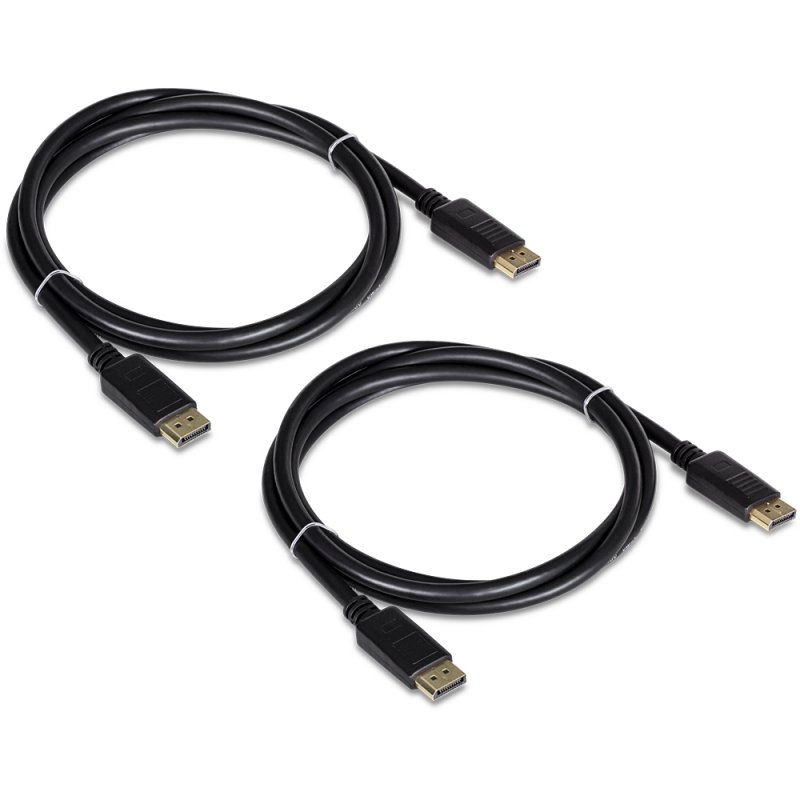 6 FT. DISPLAYPORT 1.2 CABLE 2 PACK