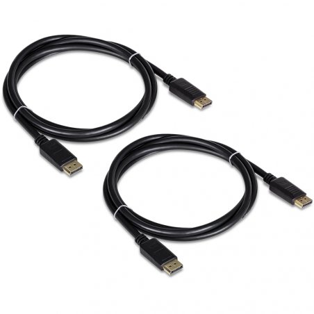 6 FT. DISPLAYPORT 1.2 CABLE 2 PACK